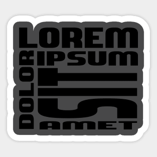 lorem ipsum dolor sit amet Sticker